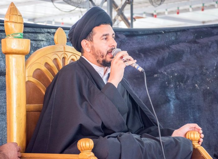 اقامت الامانة الخاصة لمرقد العلوية الشريفة بنت الامام الحسن ( ع ) تشييعاً رمزياً لنعش الأمام الحسن العسكري ( عليه السلام) .