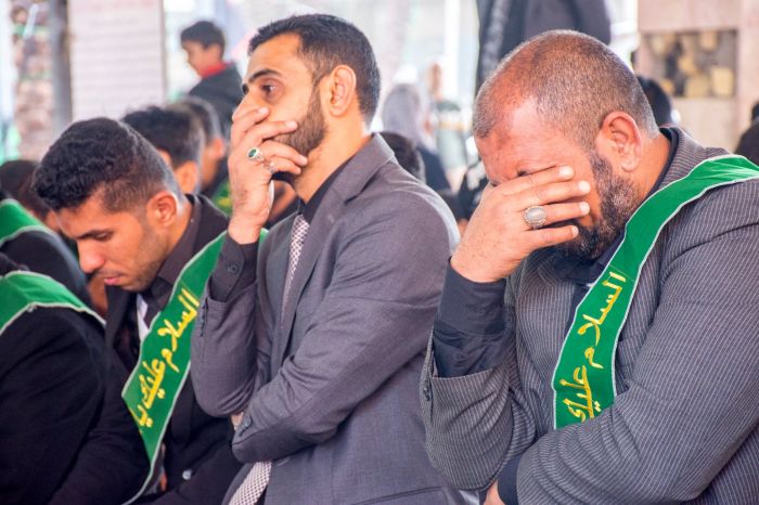 اقامت الامانة الخاصة لمرقد العلوية الشريفة بنت الامام الحسن ( ع ) تشييعاً رمزياً لنعش الأمام الحسن العسكري ( عليه السلام) .