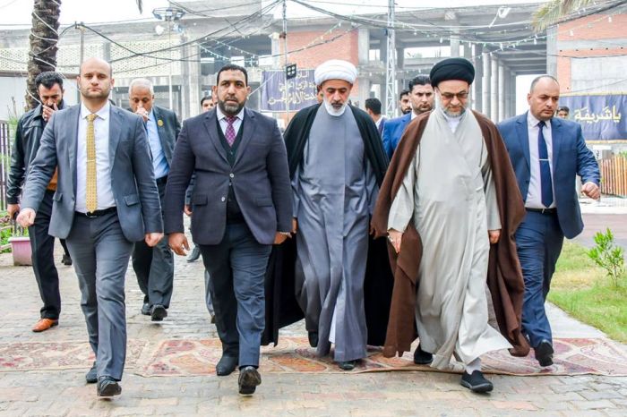 متابعة ميدانية لرئيس ديوان الوقف الشيعي في مرقد العلوية الشريفة بنت الامام الحسن المجتبى (ع)