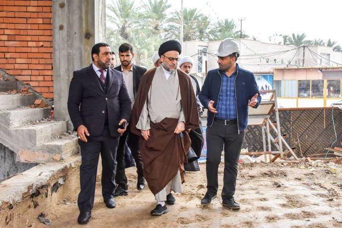 متابعة ميدانية لرئيس ديوان الوقف الشيعي في مرقد العلوية الشريفة بنت الامام الحسن المجتبى (ع)