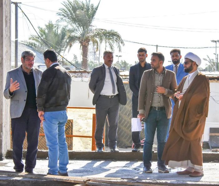 جولة تفقدية للشيخ رؤوف الفتلاوي ( دام عزة ) الأمين الخاص في المرقد الطاهر .