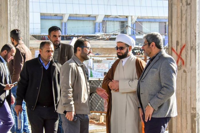 جولة تفقدية للشيخ رؤوف الفتلاوي ( دام عزة ) الأمين الخاص في المرقد الطاهر .