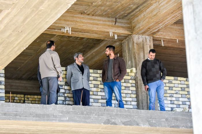جولة تفقدية للشيخ رؤوف الفتلاوي ( دام عزة ) الأمين الخاص في المرقد الطاهر .