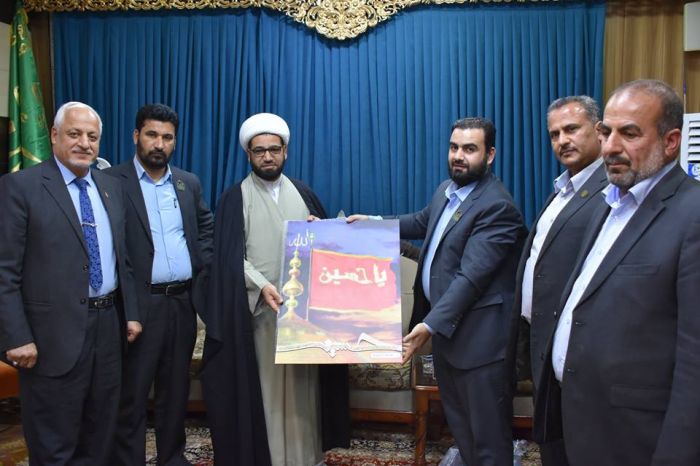 تثميناً للجهود المبذوله والتعاون المستمر بين الامانة الخاصة لمرقد العلوية الشريفة بنت الامام الحسن ( ع ) والحملات والمواكب الحسينية