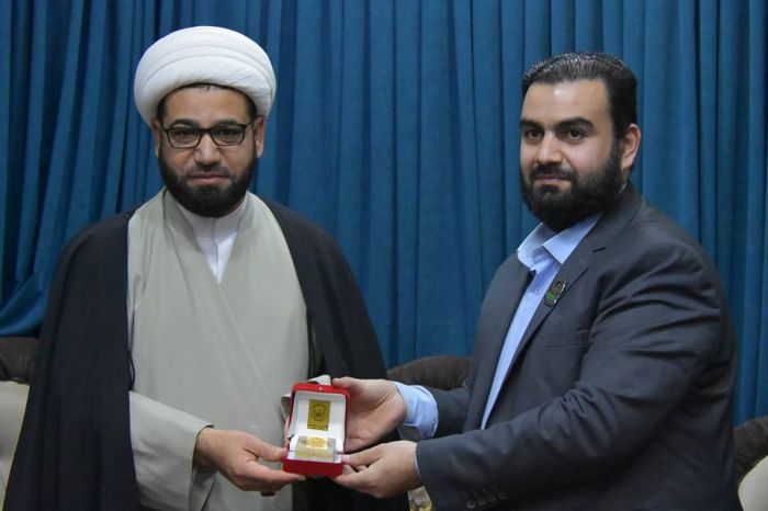 تثميناً للجهود المبذوله والتعاون المستمر بين الامانة الخاصة لمرقد العلوية الشريفة بنت الامام الحسن ( ع ) والحملات والمواكب الحسينية