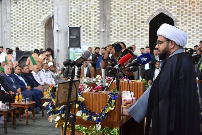 يشهد مرقد العلوية الشريفة بنت الامام الحسن افتتاح رواق الامام الحسن المجتبى ورواق السيدة ام البنين عليهما السلام