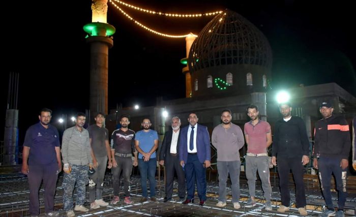 حركة العمل مستمرة في رواق الحوراء زينب (ع)في مرقد العلوية الشريفة بنت الامام الحسن المجتبى(عليهماالسلام)