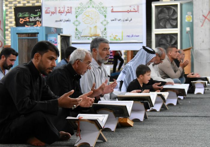 أستمرار الختمة القرأنية المرتلة المباركة في مرقد العلوية الشريفة بنت الامام الحسن (عليهما السلام)