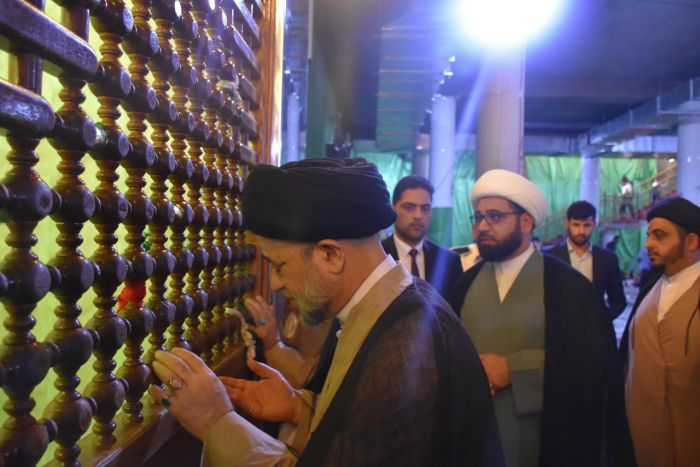 رئيس ديوان الوقف الشيعي تشرف بزيارة العلوية الشريفة بنت الامام الحسن المجتبى (عليهما السلام)