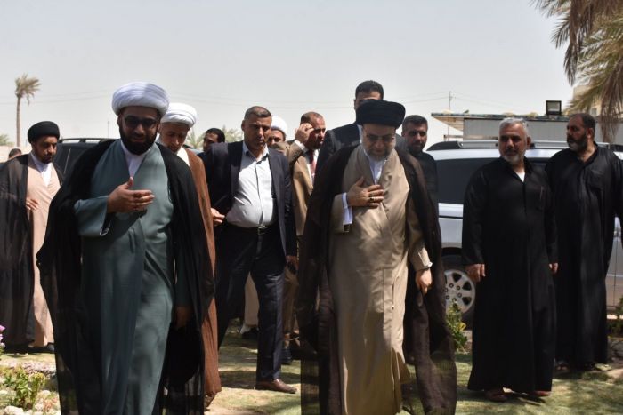 رئيس ديوان الوقف الشيعي تشرف بزيارة العلوية الشريفة بنت الامام الحسن المجتبى (عليهما السلام)