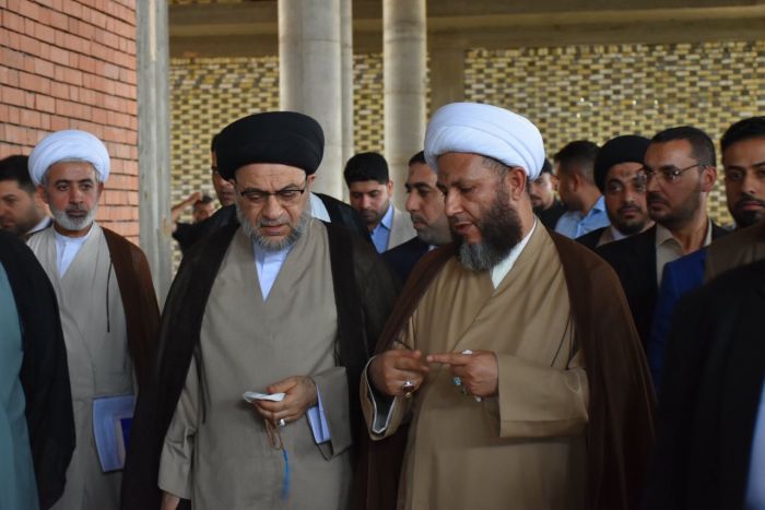 رئيس ديوان الوقف الشيعي تشرف بزيارة العلوية الشريفة بنت الامام الحسن المجتبى (عليهما السلام)