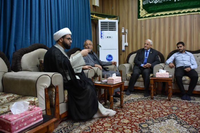 تشرف مدير مكتب المتولي الشرعي للعتبة الحسينية المقدسة بزيارة مرقد العلوية الشريفة بنت الامام الحسن المجتبى (عليهما السلام )