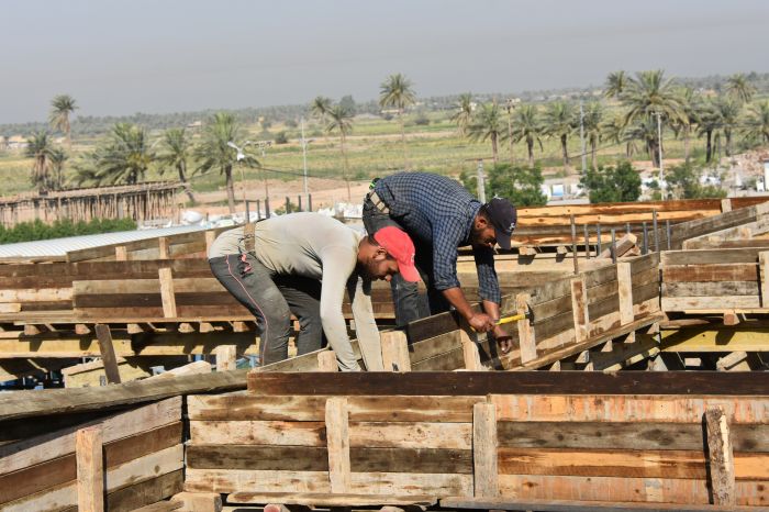 الحركة العمرانية في رواق الحوراء زينب (عليها السلام) تصل مراحل متقدمه.
