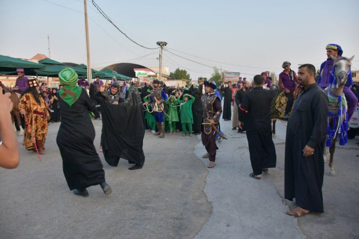 بالصور : تشابيه سبايا اهل البيت من الكوفة الى الشام 20 محرم