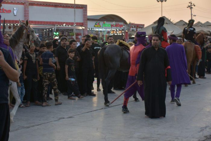 بالصور : تشابيه سبايا اهل البيت من الكوفة الى الشام 20 محرم