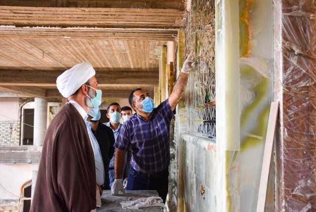 استمرار الحركة العمرانية داخل مرقد العلوية شريفة بنت الحسن المجتبى (ع)