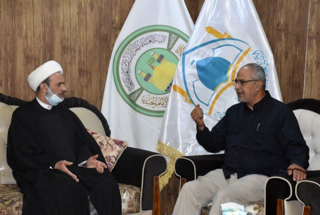 اللواء علي الحمداني في رحاب طبيبة المعلولين الشريفة بنت الحسن المجتبى((ع)