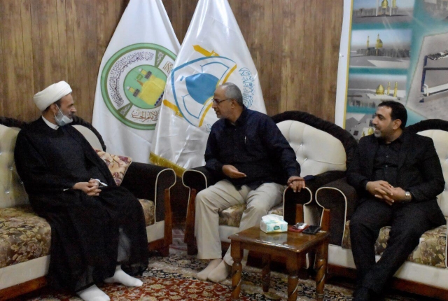 اللواء علي الحمداني في رحاب طبيبة المعلولين الشريفة بنت الحسن المجتبى((ع)