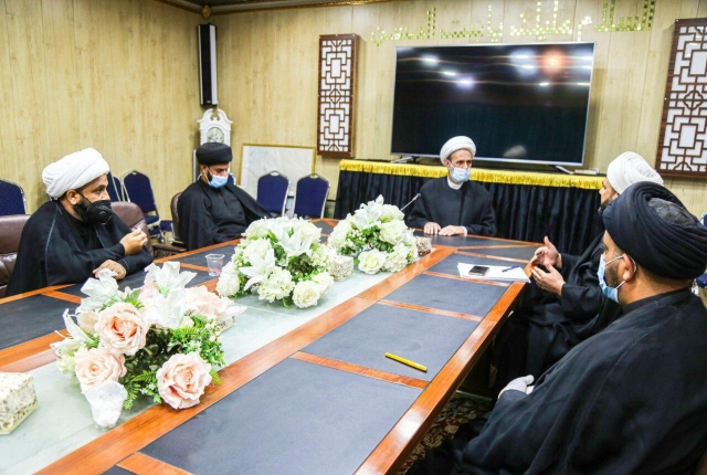 الجابري يلتقي بطلبة العلوم الدينية ويوعز بنشر محطات توعوية لنشر فكر ال البيت الاطهار (ع)