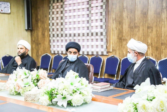 الجابري يلتقي بطلبة العلوم الدينية ويوعز بنشر محطات توعوية لنشر فكر ال البيت الاطهار (ع)