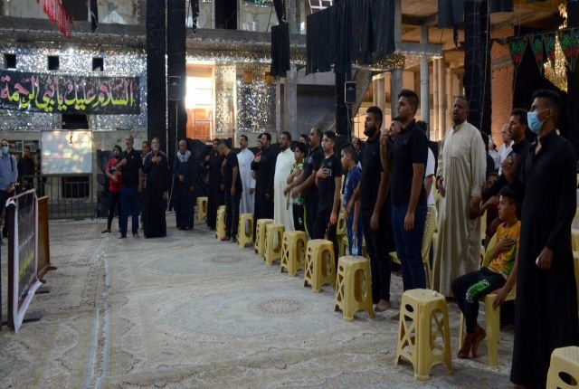 أمانة مزار الشريفة بنت الحسن المجتبى تحيى وفاة الرسول الاعظم داخل اروقة المرقد الشريف