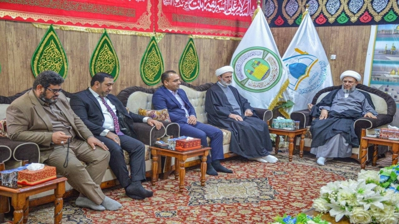 المهندس مناضل علي حسن امينا للمرقد الشريف خلفاً للشيخ عبد الساده الجابري