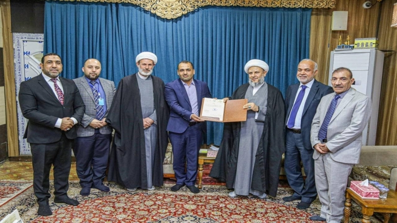 المهندس مناضل علي حسن امينا للمرقد الشريف خلفاً للشيخ عبد الساده الجابري