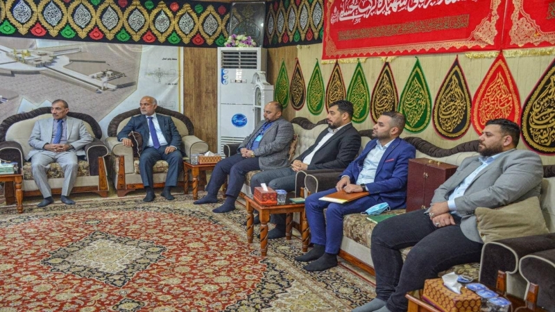 المهندس مناضل علي حسن امينا للمرقد الشريف خلفاً للشيخ عبد الساده الجابري