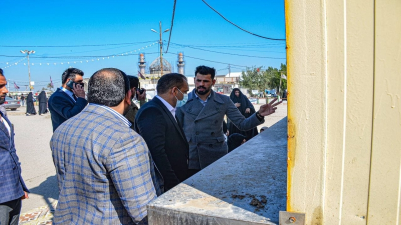 الجولة التفقدية للسيد الأمين الخاص ونائبه الاستاذ علاء السيلاوي