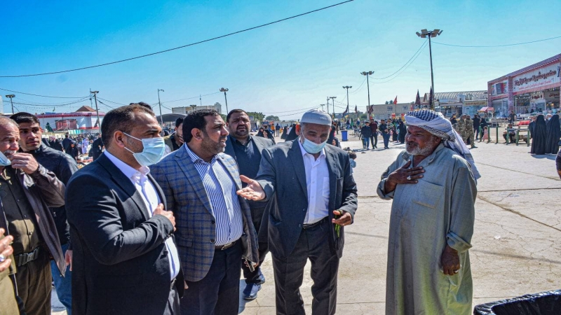 الجولة التفقدية للسيد الأمين الخاص ونائبه الاستاذ علاء السيلاوي