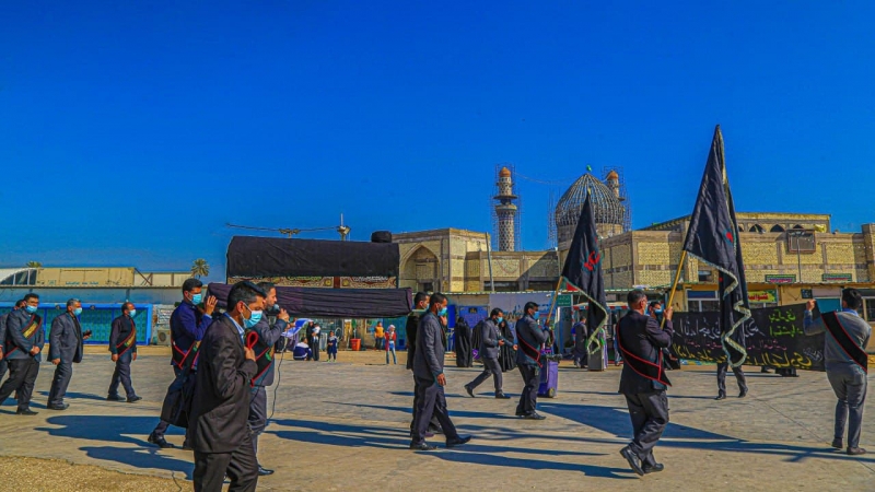 مَراسيم النعش الرمزي للإمام علي الهادي (ع) في المزار الشريف