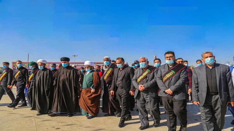 مَراسيم النعش الرمزي للإمام علي الهادي (ع) في المزار الشريف