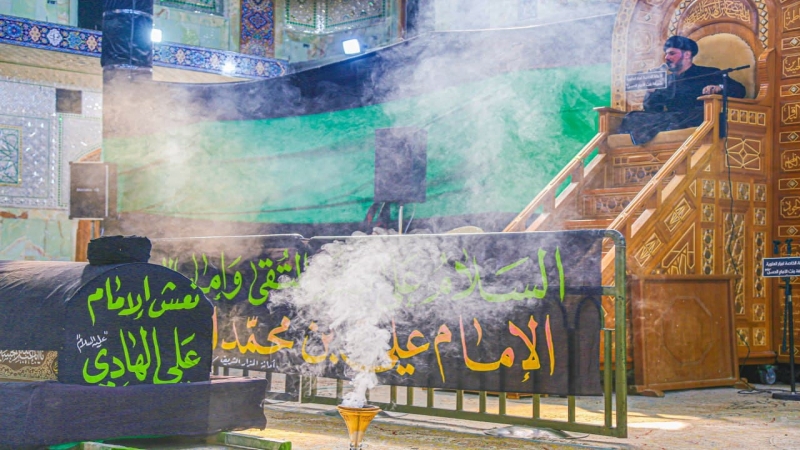 مَراسيم النعش الرمزي للإمام علي الهادي (ع) في المزار الشريف