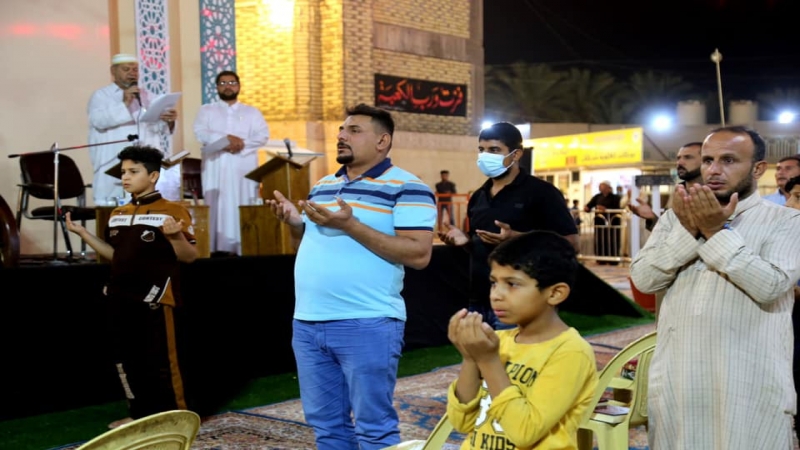إحْيَاءِ لَيْلَةِ الْقَدْرِ الْأُولَى فِي حَرَمِ شَهِيدَةٌ الرُّكَب الْحُسَيْنِيّ