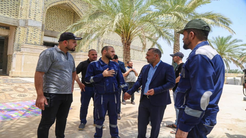 جَولاتٌ تَفَقُّدِيَّة لِإِدَارَة الْمُرْقِد الشَّرِيف