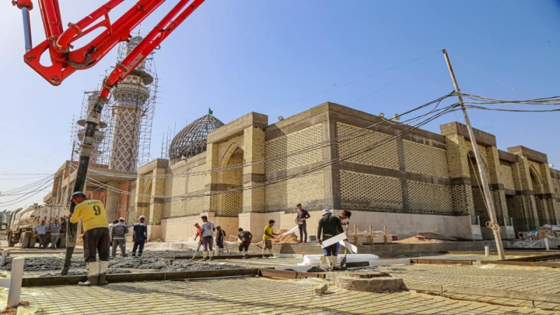 أَعْمَال انشائية مُتَوَاصِلٌ يَشْهَدْهَا الْمُرْقِد الْمُطَهِّر