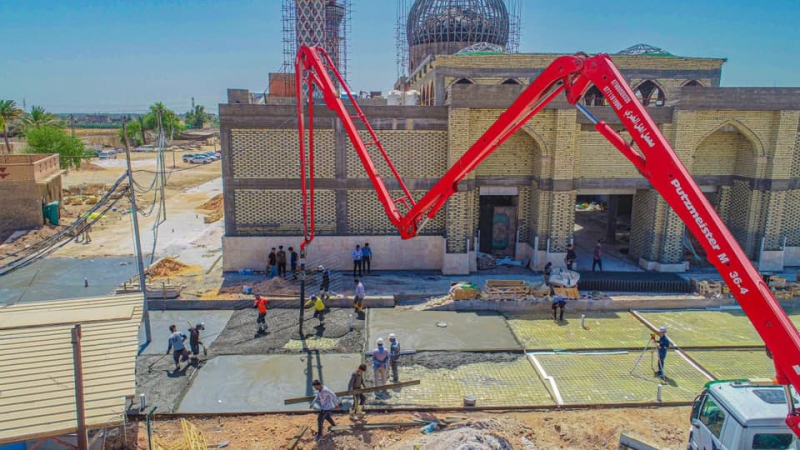 أَعْمَال انشائية مُتَوَاصِلٌ يَشْهَدْهَا الْمُرْقِد الْمُطَهِّر