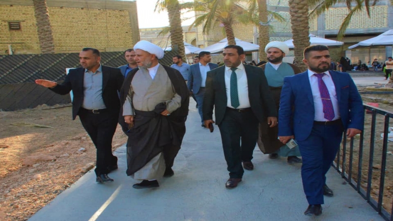 نائب الأمين العام للمزارات الشريفة في ضيافة سيدة الشفاء