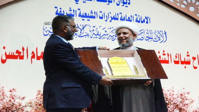 وسطَ حضورٍ مُهيب .. مزار العلوية شريفة بنت الإمام الحَسن (عليه السَّلام) تشهدُ افتتاحَ شباك الشفاء