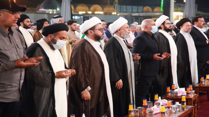 وسطَ حضورٍ مُهيب .. مزار العلوية شريفة بنت الإمام الحَسن (عليه السَّلام) تشهدُ افتتاحَ شباك الشفاء