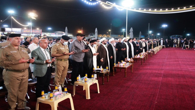 وسطَ حضورٍ مُهيب .. مزار العلوية شريفة بنت الإمام الحَسن (عليه السَّلام) تشهدُ افتتاحَ شباك الشفاء