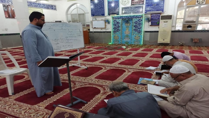 هَدِير الْقُرْآنِ الْكَرِيمِ مِنْ حَرُمَ سَيِّدِه الشِّفَاء يَعُمُّ فِي أَرْجَاءِ مَدِينَة الْحُلَّة