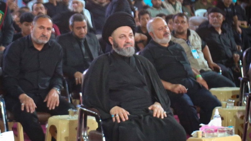 رفع راية الحزن والاسى على قبة شهيدة الركب الحسيني العلوية الشريفة بنت الحسن المجتبى (ع)