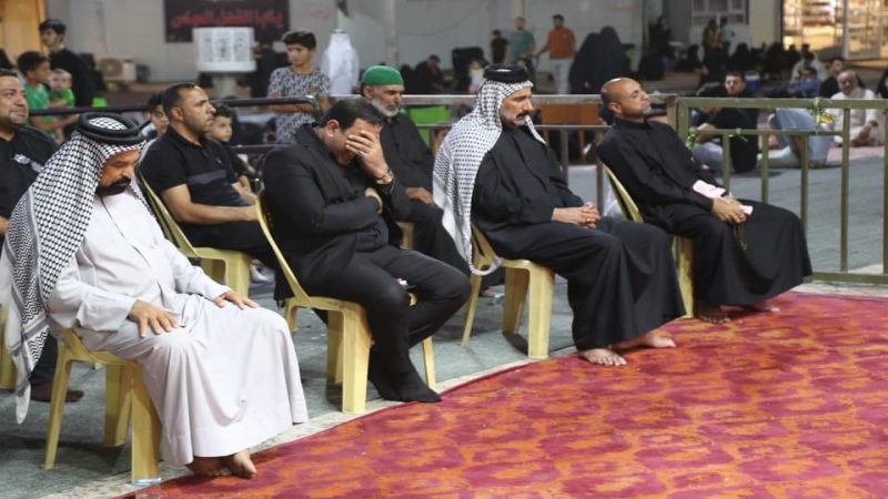 مجلس عزاء في الصحن المطهر بمناسبة حلول شهر محرم الحرام وذكرى استشهاد الامام الحسين