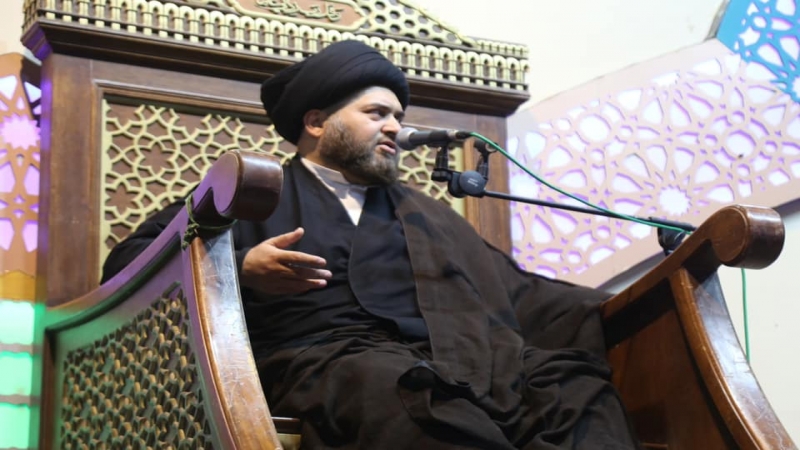 مجلس عزاء في الصحن المطهر بمناسبة حلول شهر محرم الحرام وذكرى استشهاد الامام الحسين