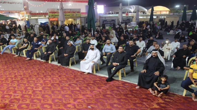 مجلس عزاء في الصحن المطهر بمناسبة حلول شهر محرم الحرام وذكرى استشهاد الامام الحسين