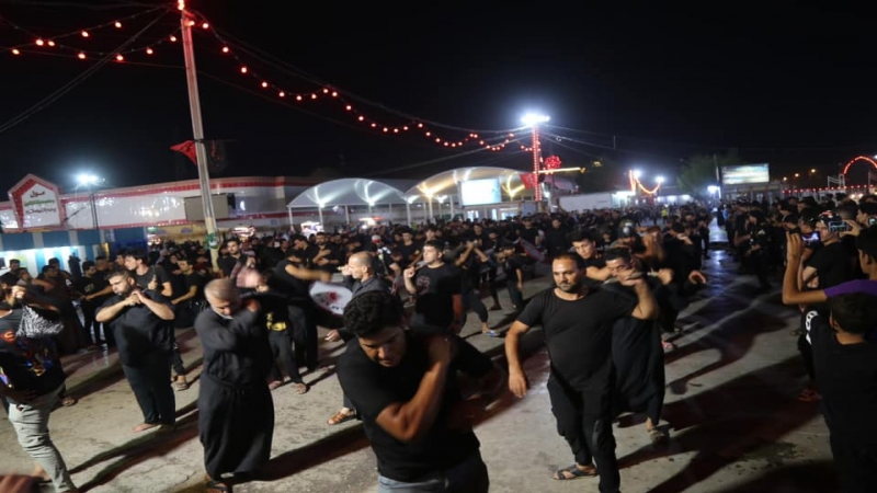 الْمَوَاكِب الحسينية فِي حَرَمِ شَهِيدَةٌ الرُّكَب الْحُسَيْنِيّ