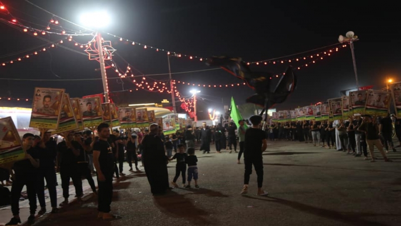 الْمَوَاكِب الحسينية فِي حَرَمِ شَهِيدَةٌ الرُّكَب الْحُسَيْنِيّ
