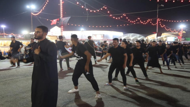 مواكب الْحُسَيْنِيّ تُوَاصِل تشرفها بِحَرَم شَهِيدَةٌ رَكِب السَّبَايَا مولاتنا الشَّرِيفَة