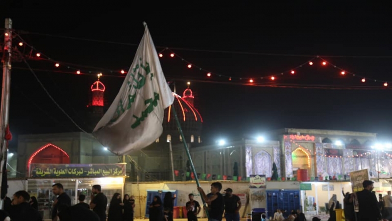 مواكب الْحُسَيْنِيّ تُوَاصِل تشرفها بِحَرَم شَهِيدَةٌ رَكِب السَّبَايَا مولاتنا الشَّرِيفَة